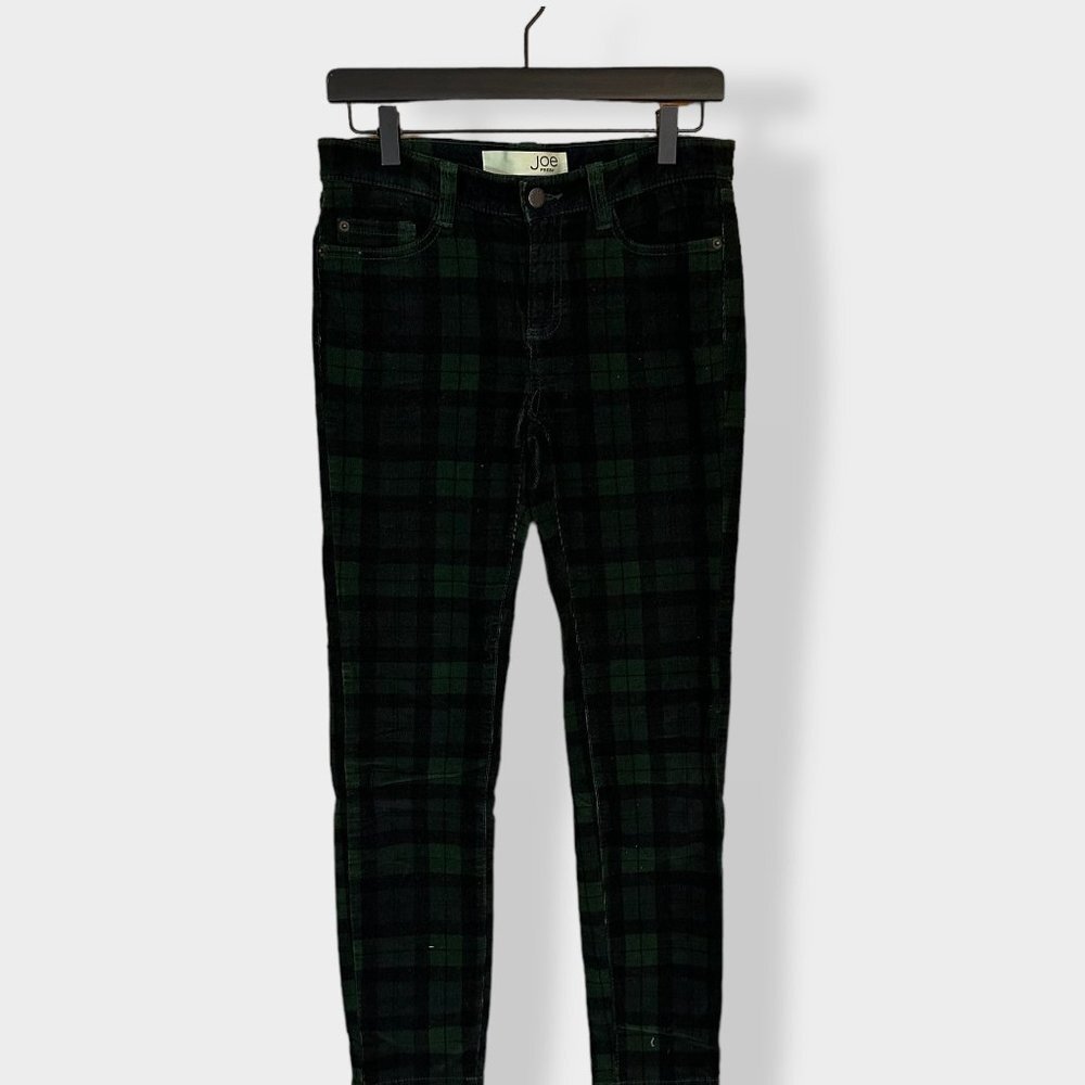Joe Fresh Slim Plaid Corduroy Pant 0
